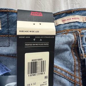 Levi's Ribcage Wide Leg Jeans in “Splash Zone”